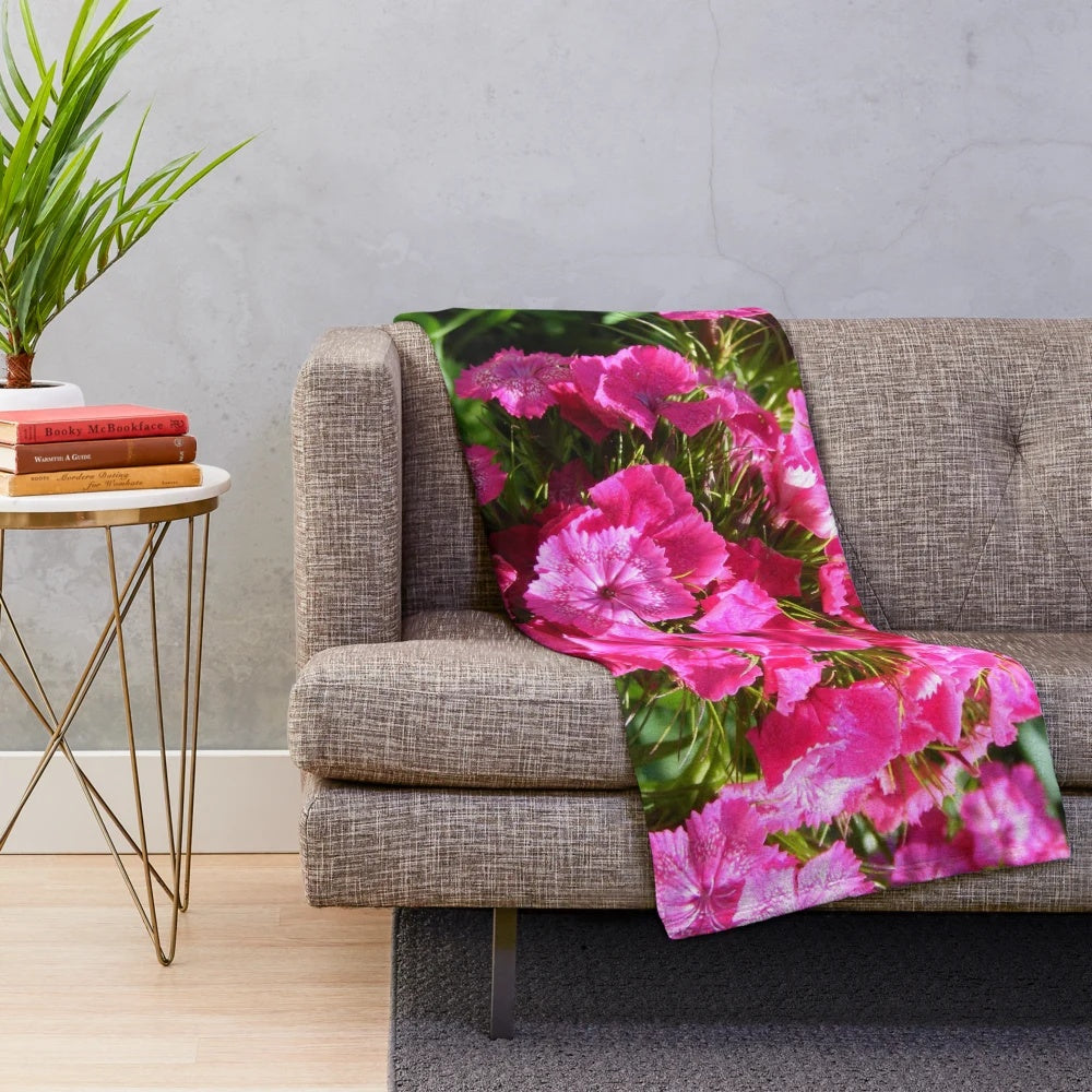 Turkish Carnation Plush Blanket