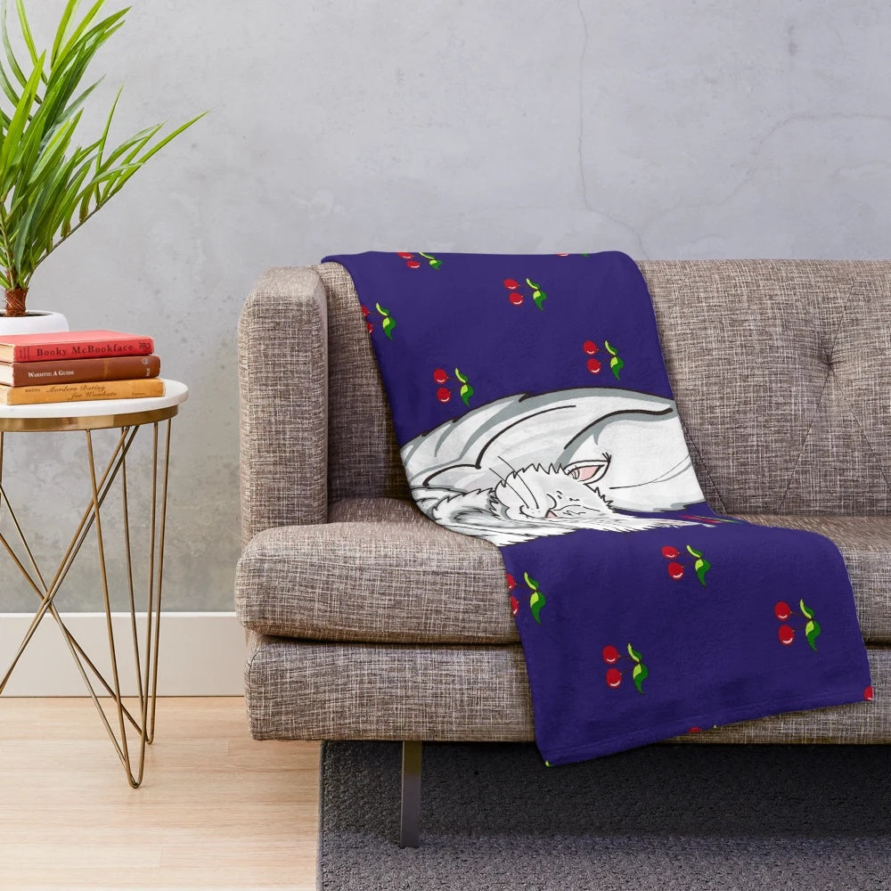 Soft and Cozy TYTY CHERRY Plush Blanket for Pets and Home