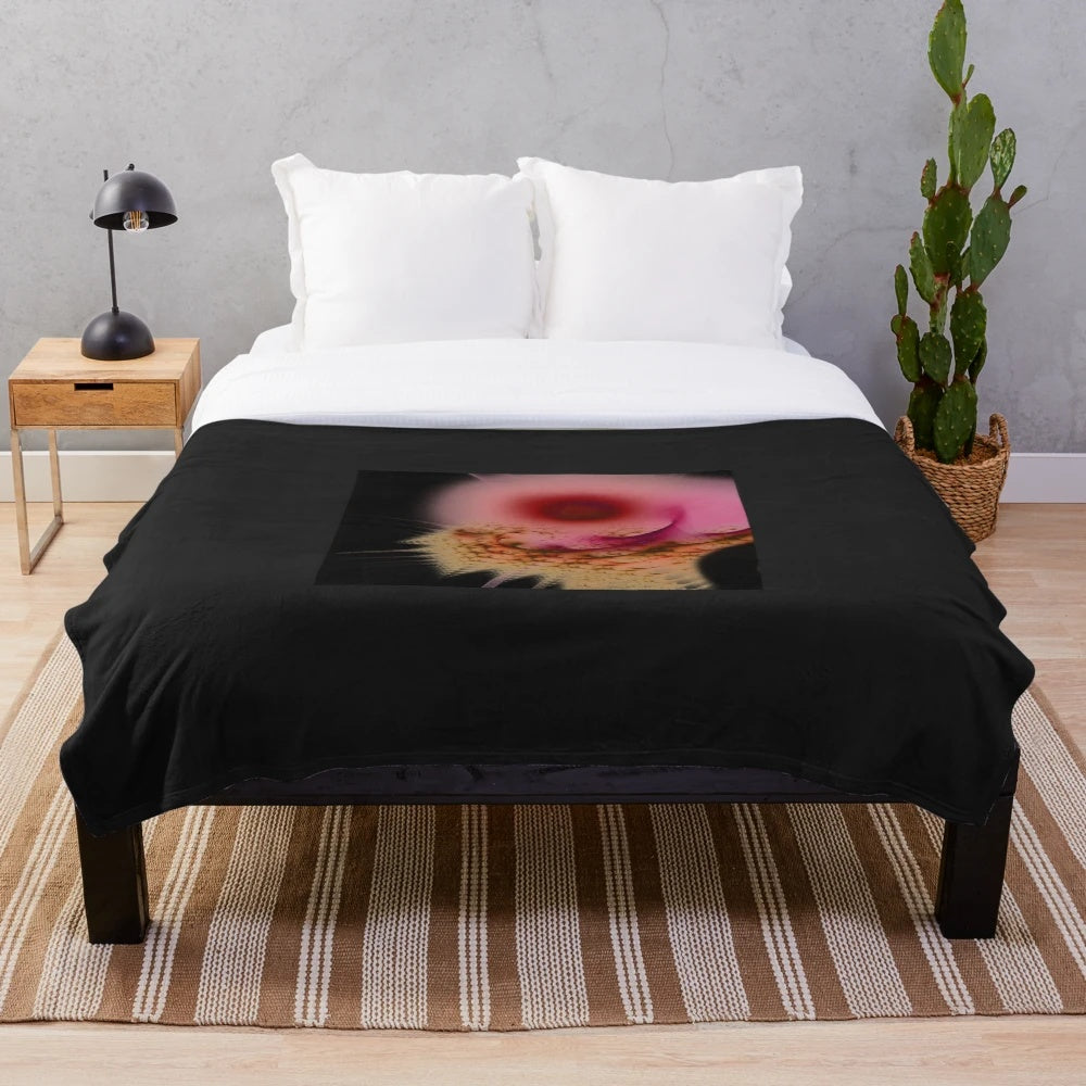 ufi5 Plush Blanket, a soft and comfortable textile art piece for the home