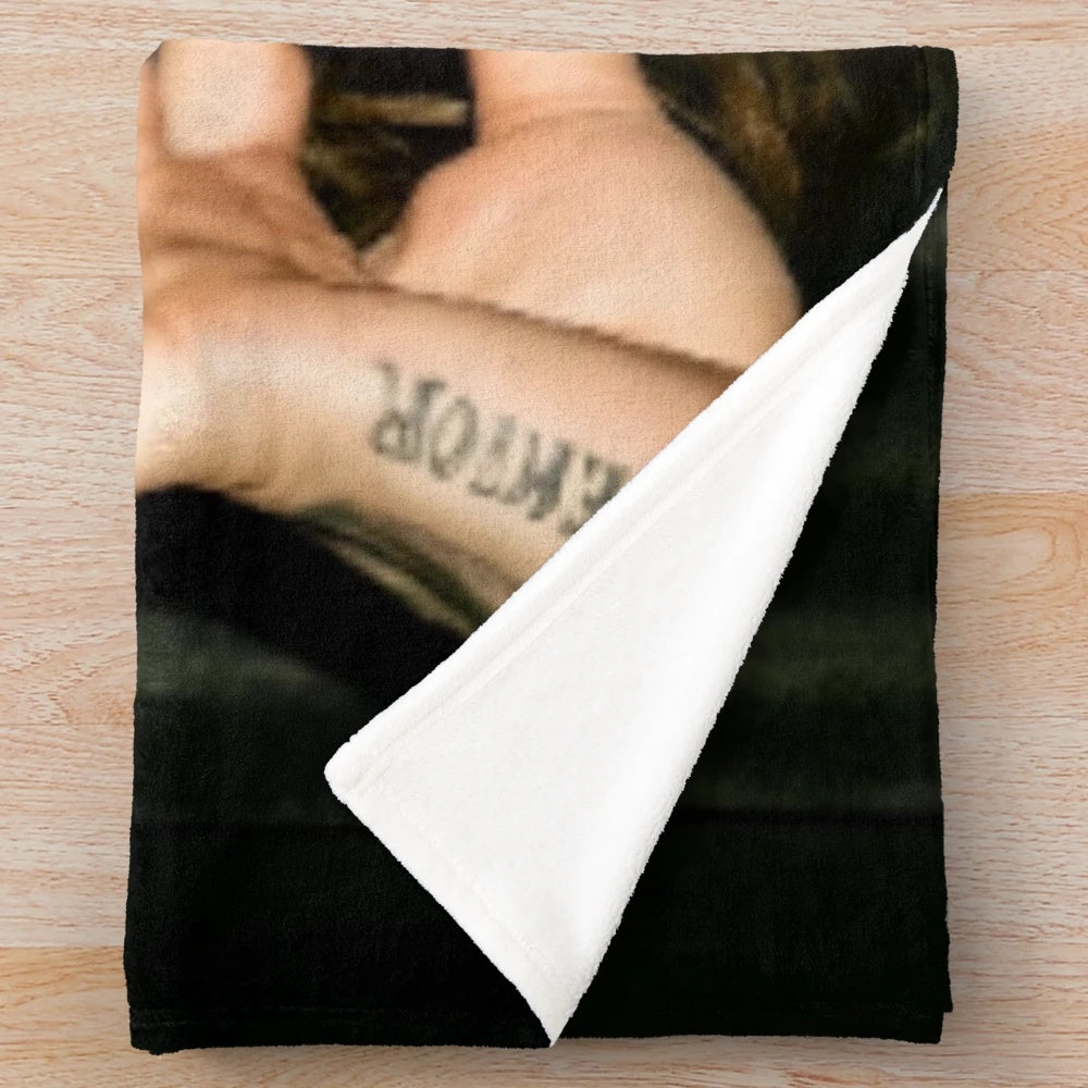 $uicideboy$ inspired plush blanket featuring the band's logo and artwork