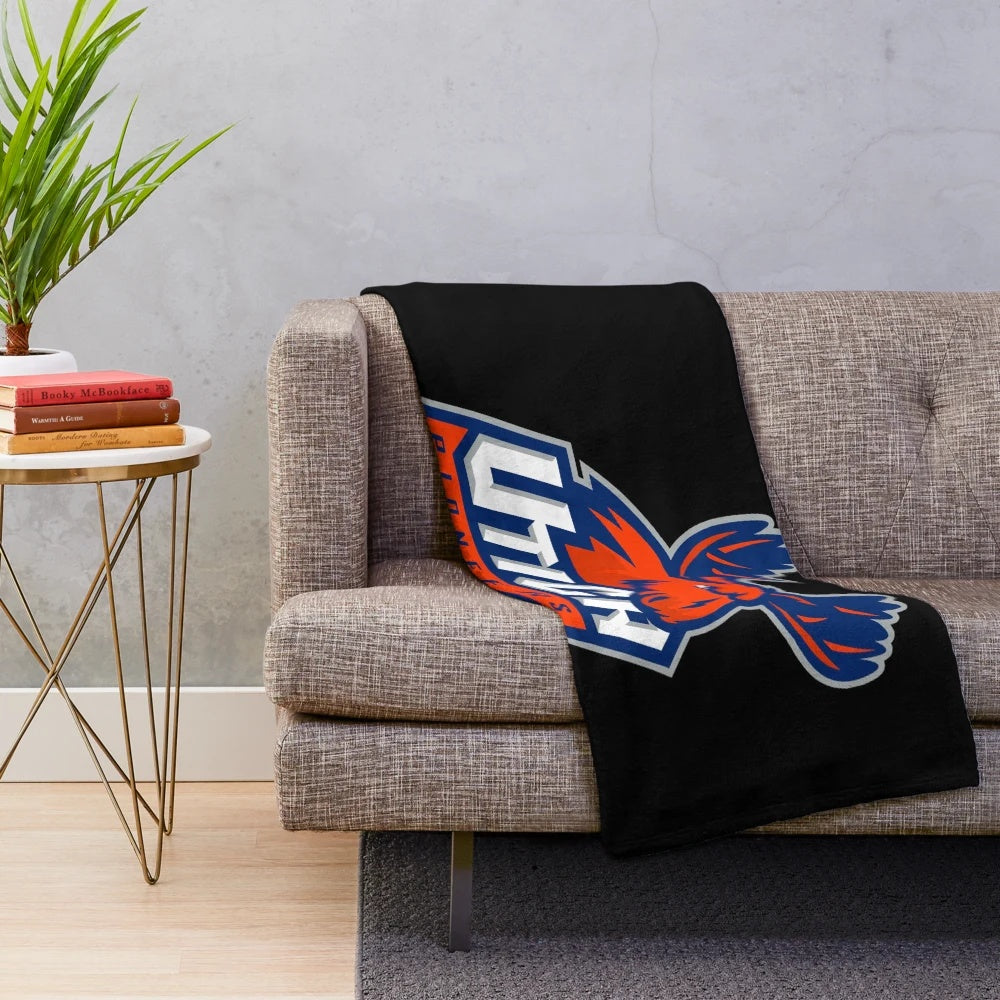 Utica Pioneers-inspired plush college blanket