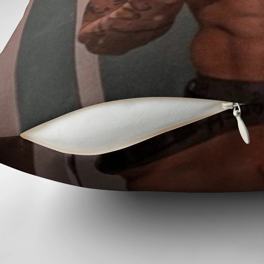 Soft and plush pillow featuring the image of popular TikTok star Vinnie Hacker