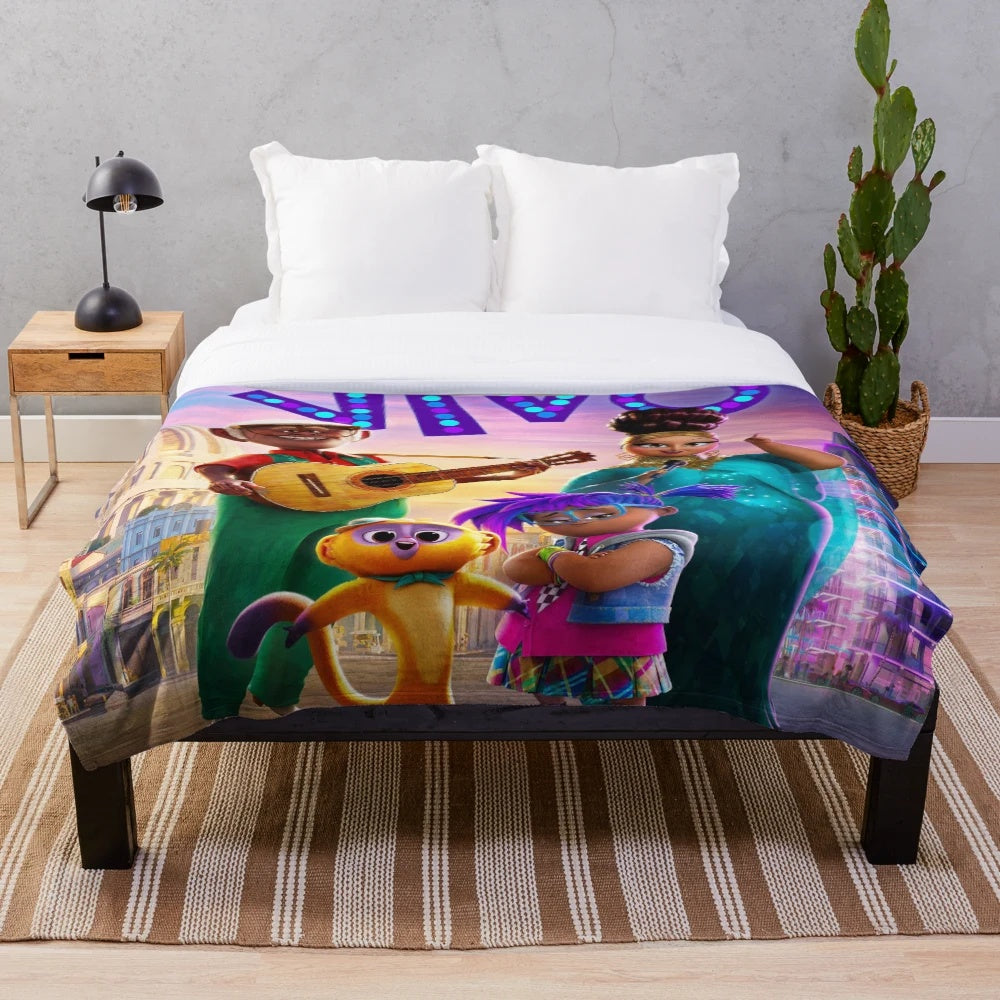 Soft and Cozy Vivo-Inspired Plush Blanket