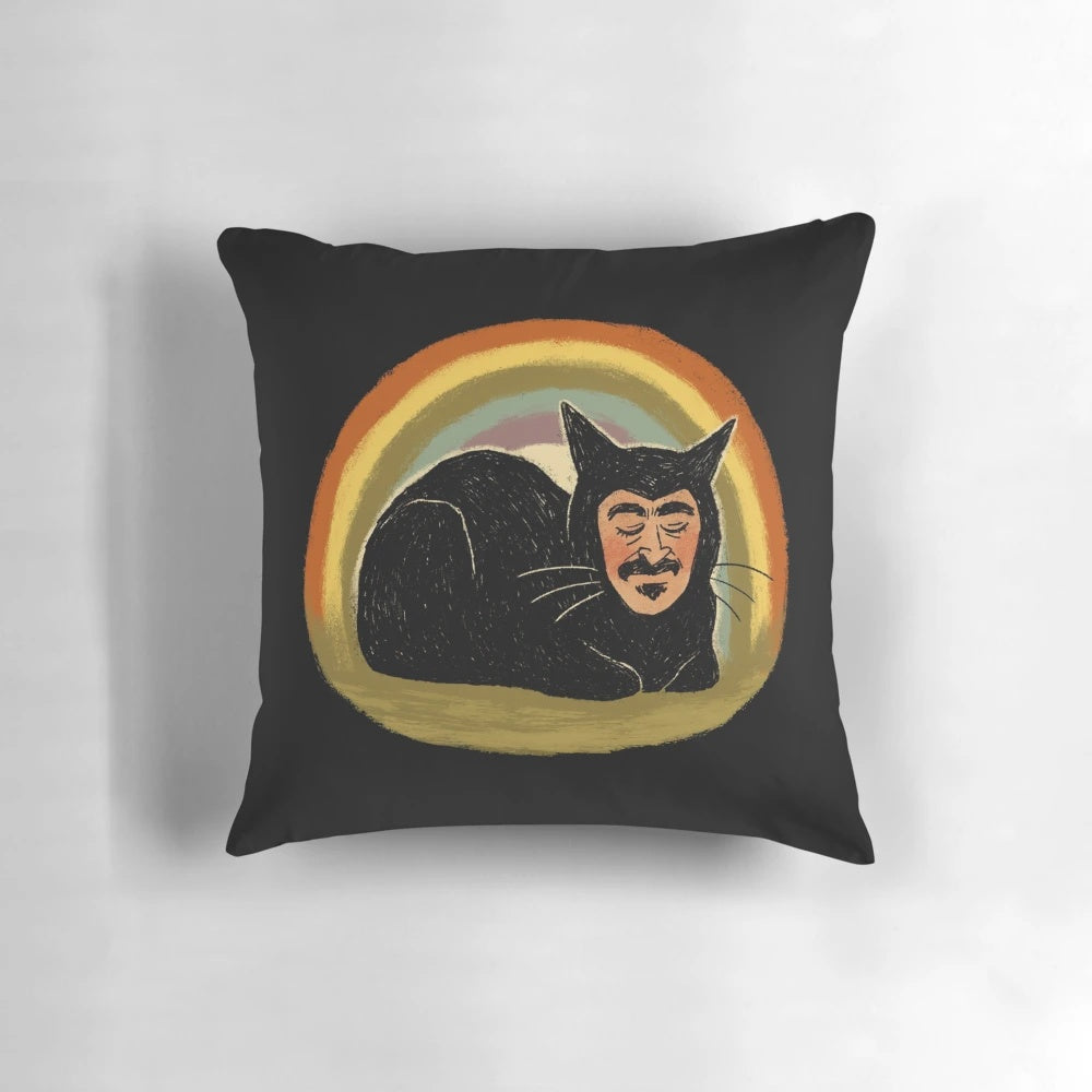 Plush and colorful Vladislav the Cat pillow, perfect for pet owners