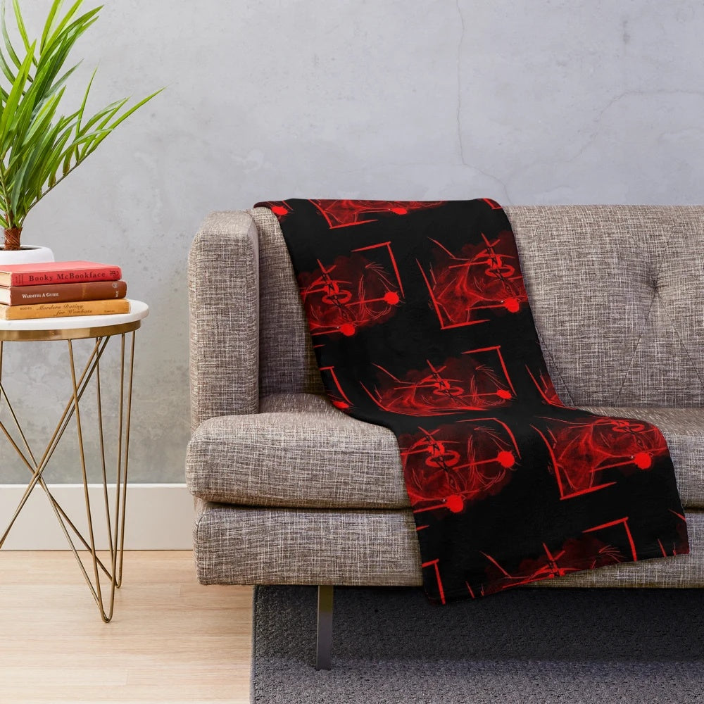 Soft and Cozy vo.ME Black Plush Blanket for Stylish Home Decor