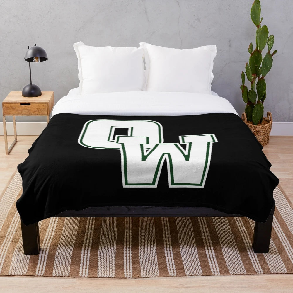 Westbury Panthers Plush Blanket for College Team and University Club Sports Fans