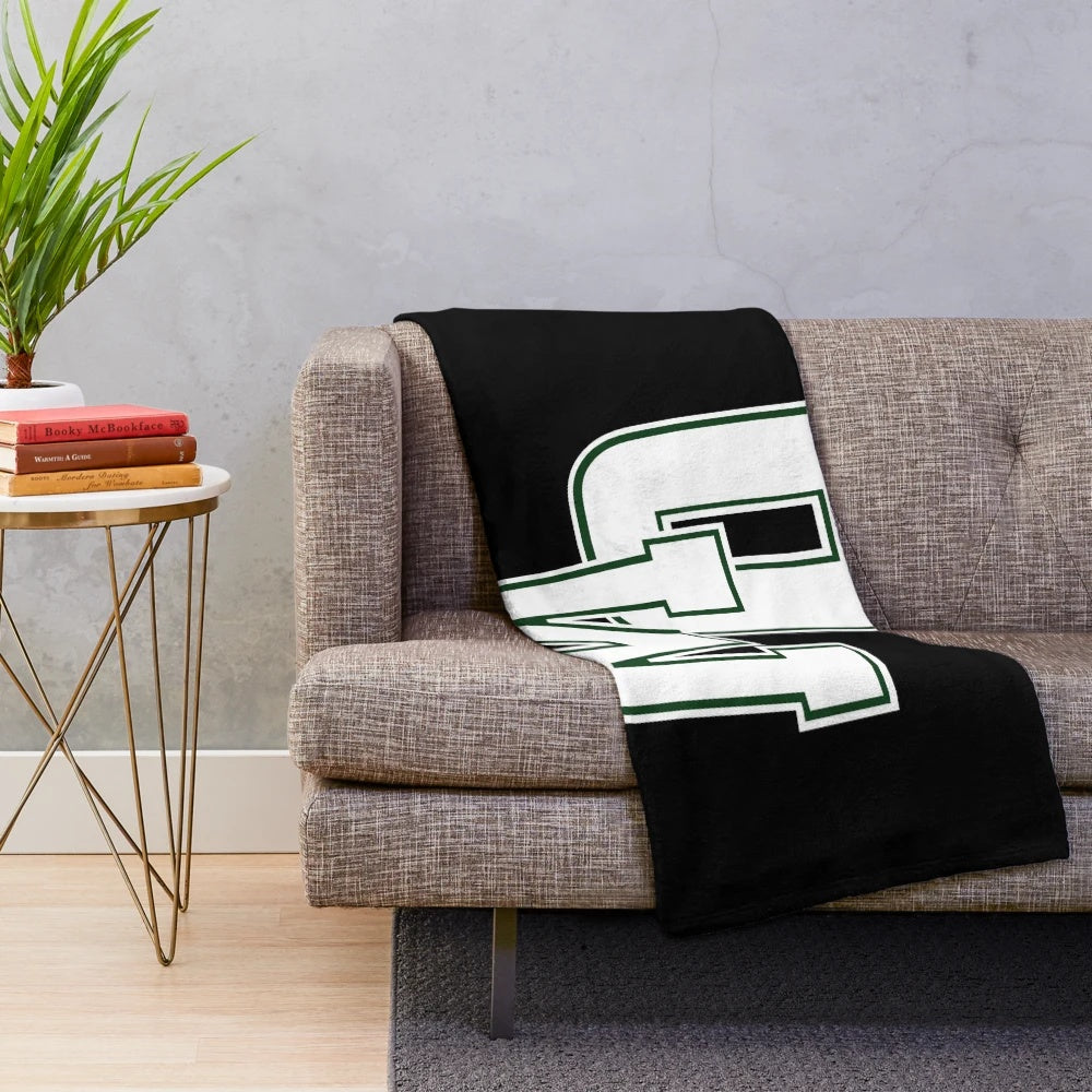 Westbury Panthers Plush Blanket for College Team and University Club Sports Fans