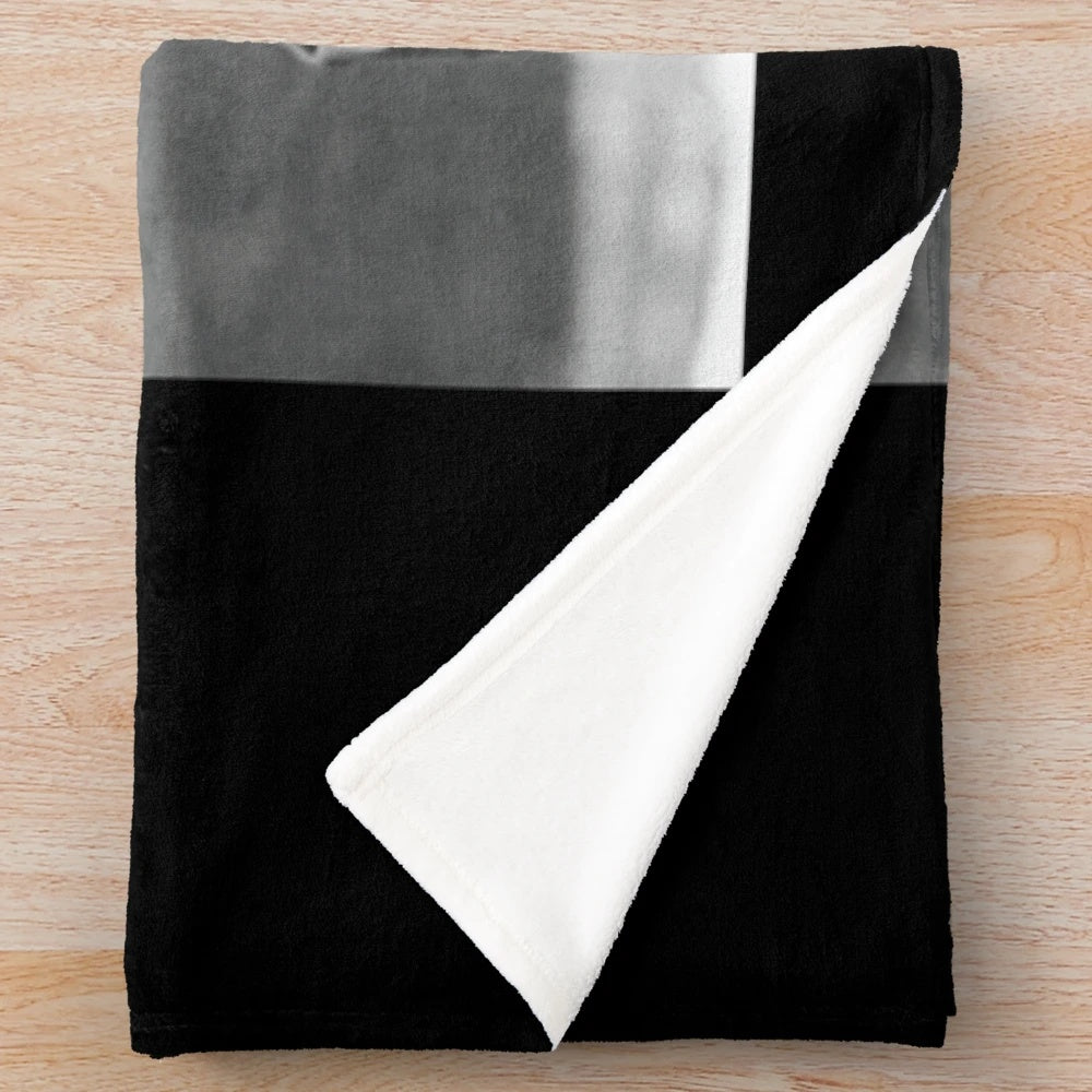 White plush blanket for cozy home decor