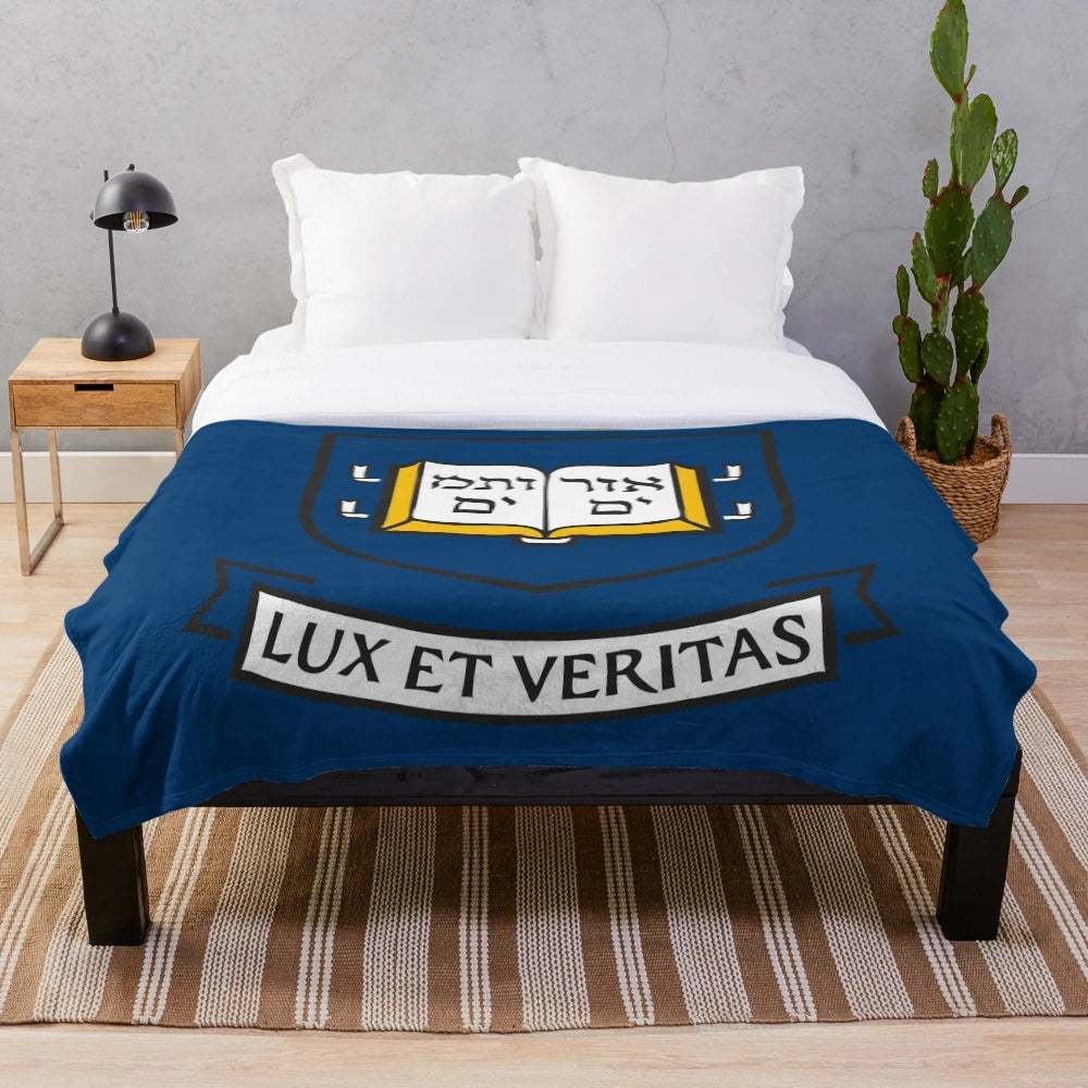 Yale University Plush Blanket with University Logo