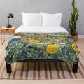 Soft and Comfortable Yellow Plush Blanket