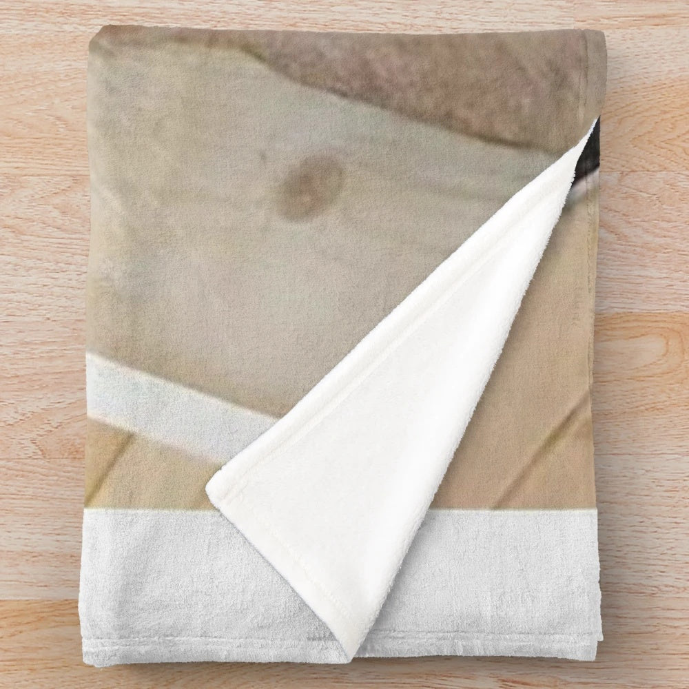 Soft and plush zabloing-themed blanket featuring the iconic "big floppa" meme cat