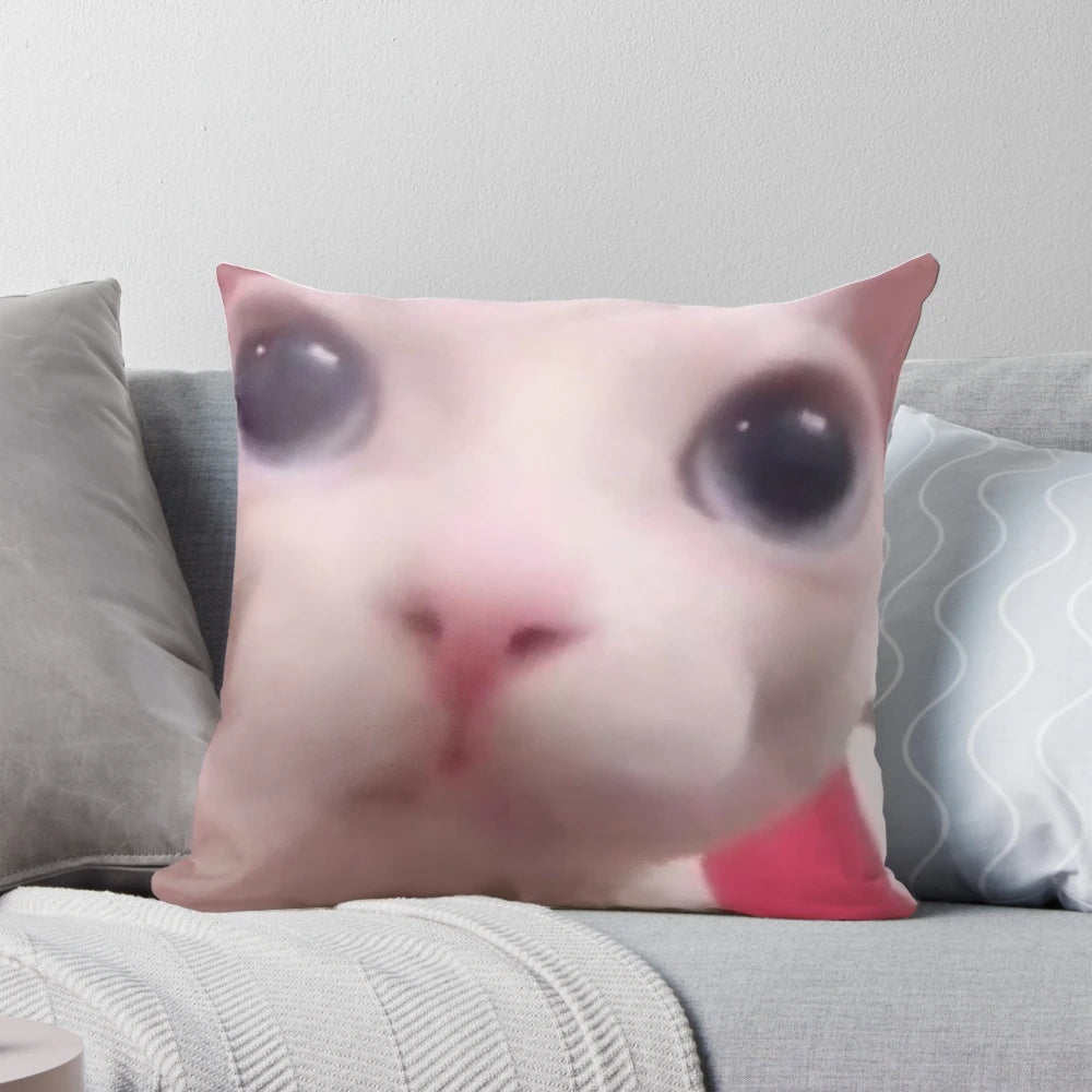 Bingus Pillow, a soft and plush pillow featuring the popular internet meme cat