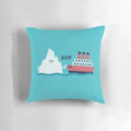 Plush and cozy Boop-themed pillow, featuring a cute iceberg and ship design