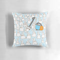 Plush and adorable bunny-shaped pillow in soft, fluffy cotton fabric