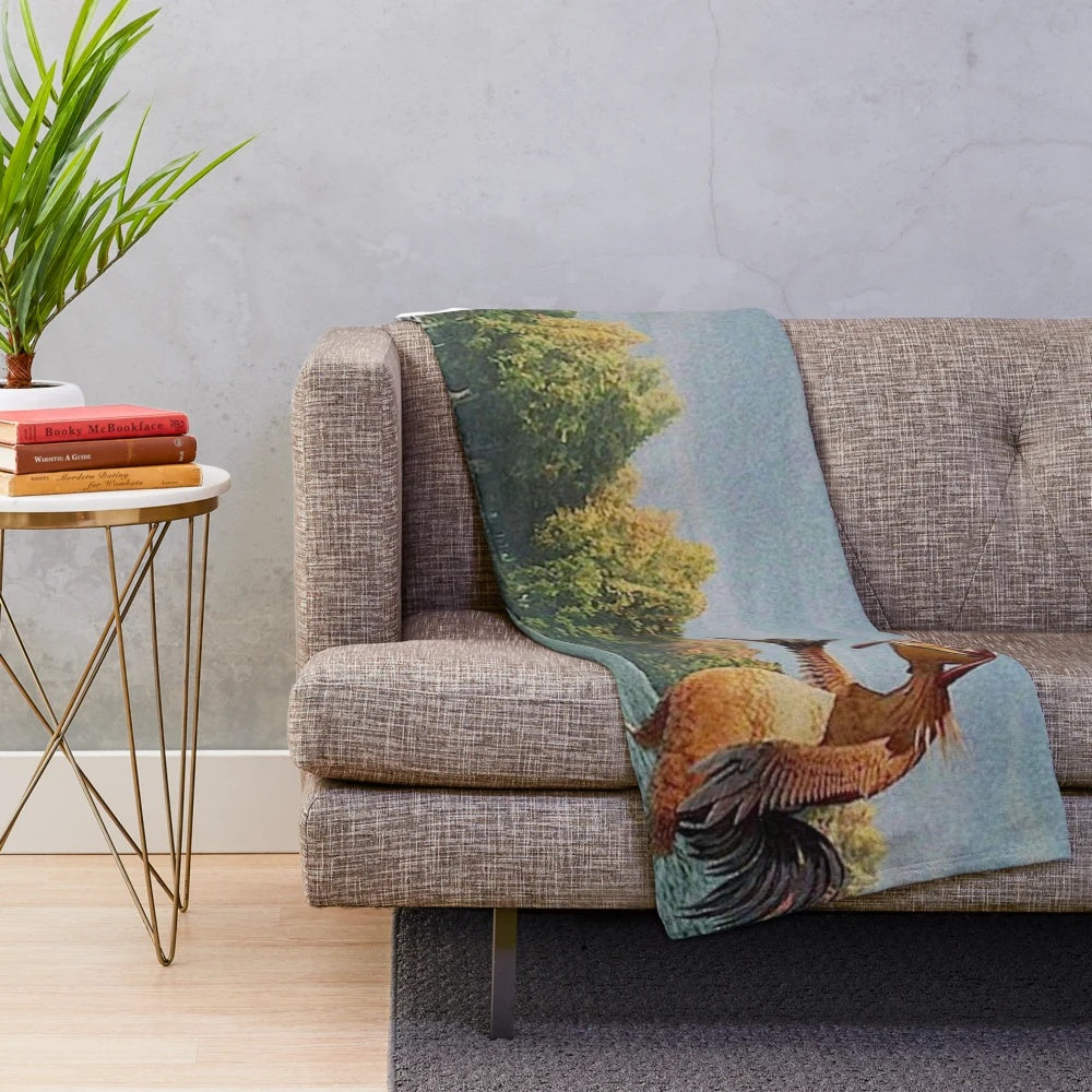 Soft and cuddly chicken plush blanket for comfortable home decor