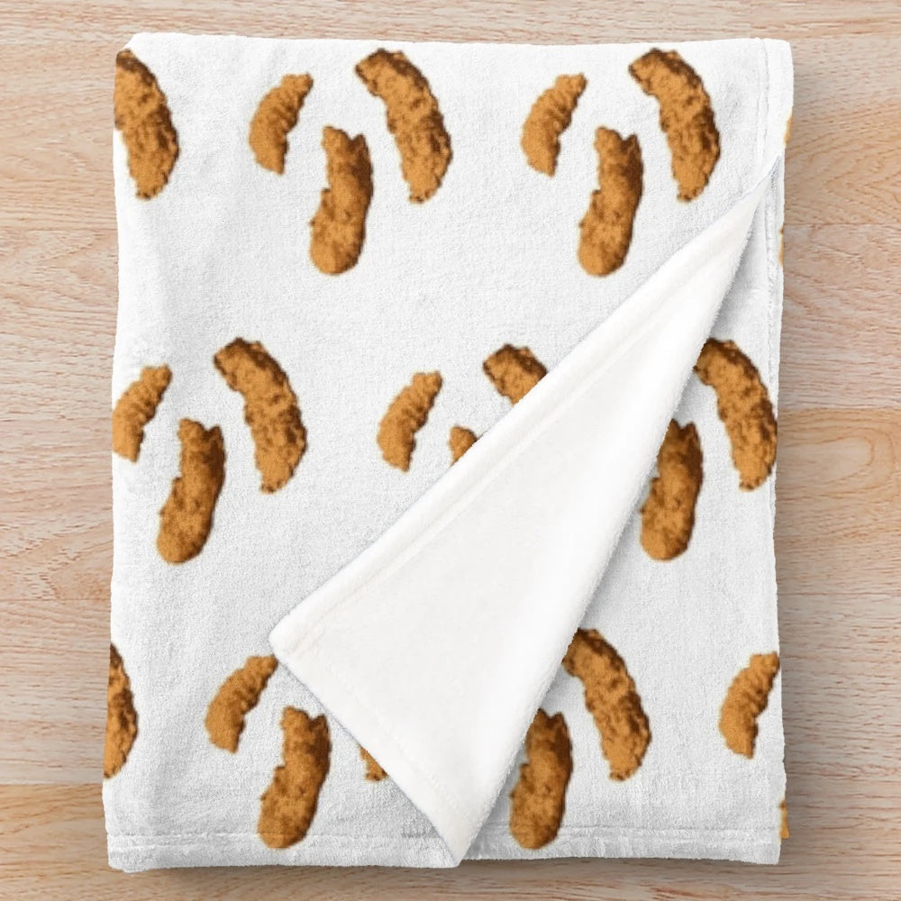 Chicken Tenders Plush Blanket, Soft and Comfortable Chicken-Themed Plush Blanket