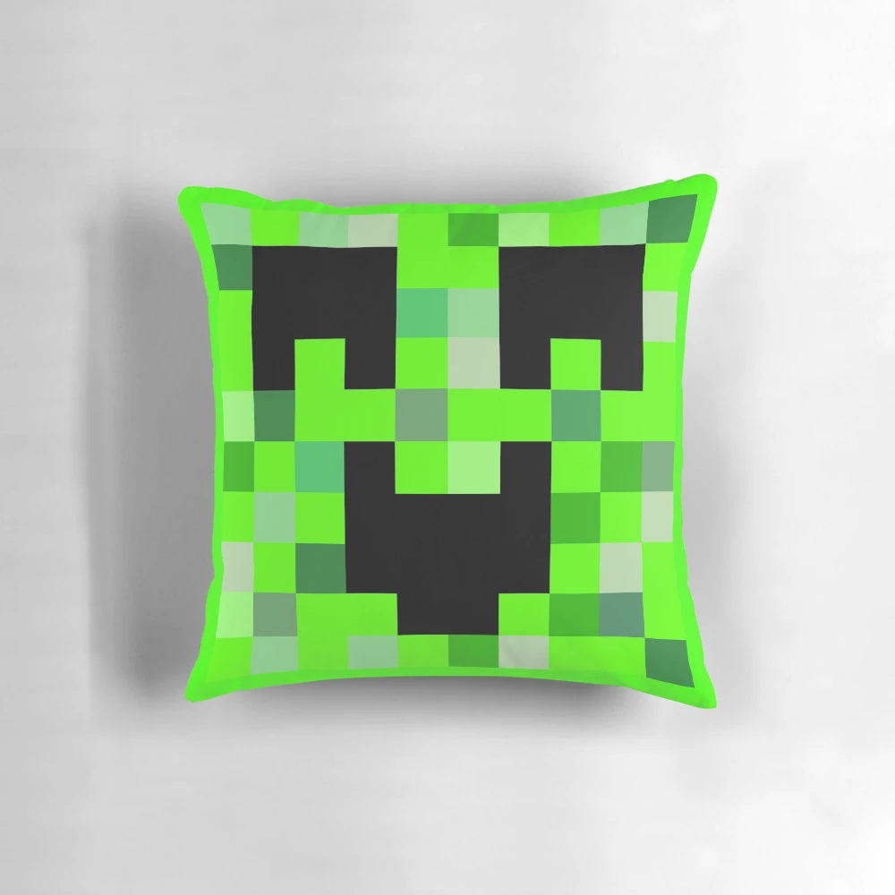 Kawaii Minecraft Creeper Plush Pillow
