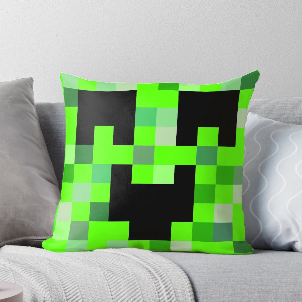 Kawaii Minecraft Creeper Plush Pillow