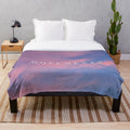 Pink cloud summer plush blanket