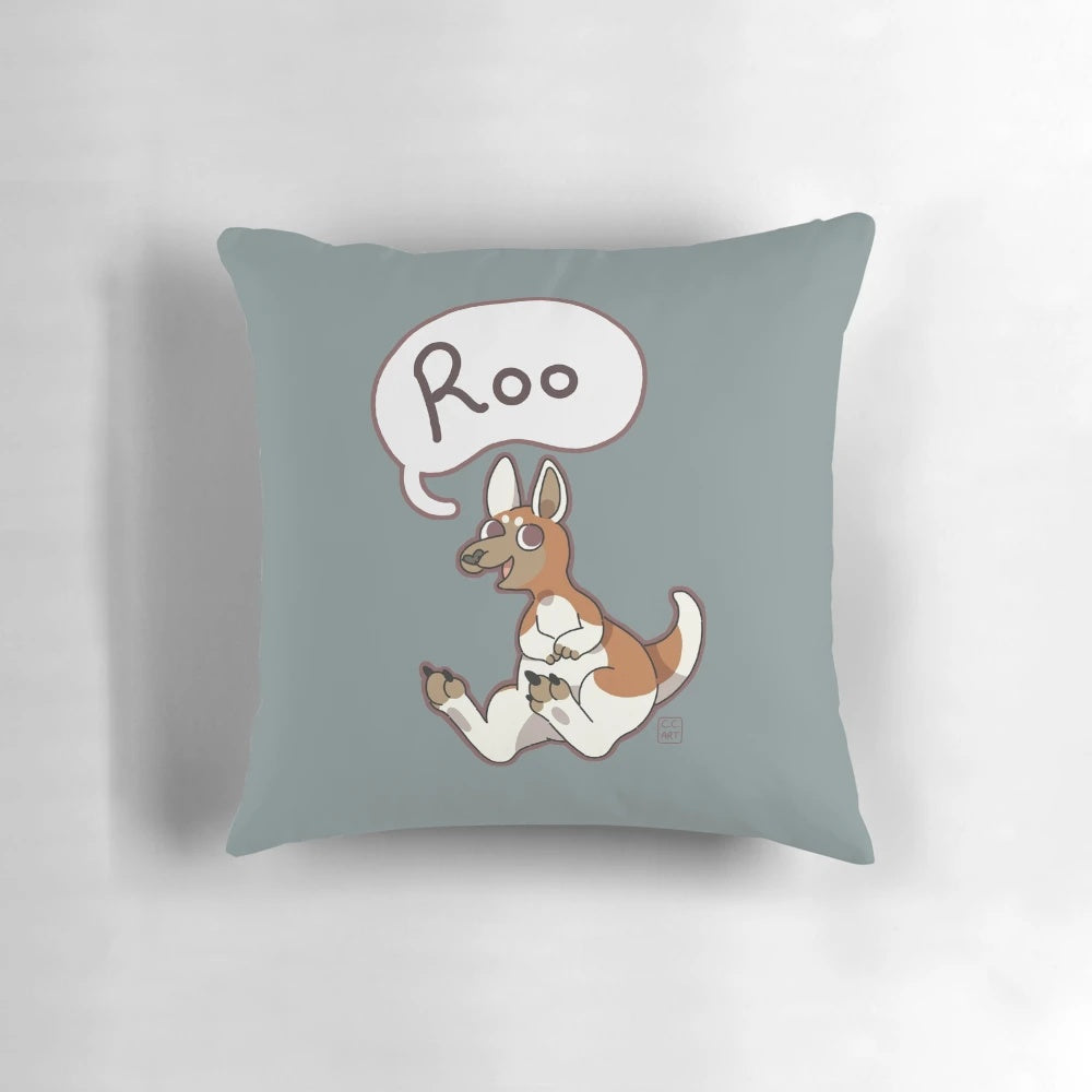Roo the Kangaroo Plush Pillow - Soft, Huggable Cartoon Animal Accent