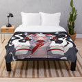 Soft and cozy plush blanket featuring the cute anime character Boo from Sapphire Amane