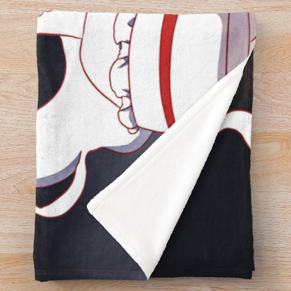 Soft and cozy plush blanket featuring the cute anime character Boo from Sapphire Amane