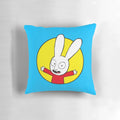 Soft and plush Simon the Rabbit cartoon character pillow