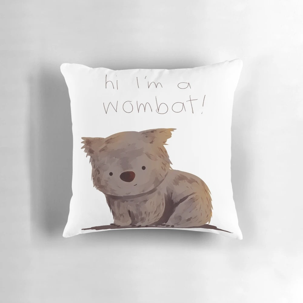 A soft, plush wombat pillow for cozy comfort and adorable home decor.