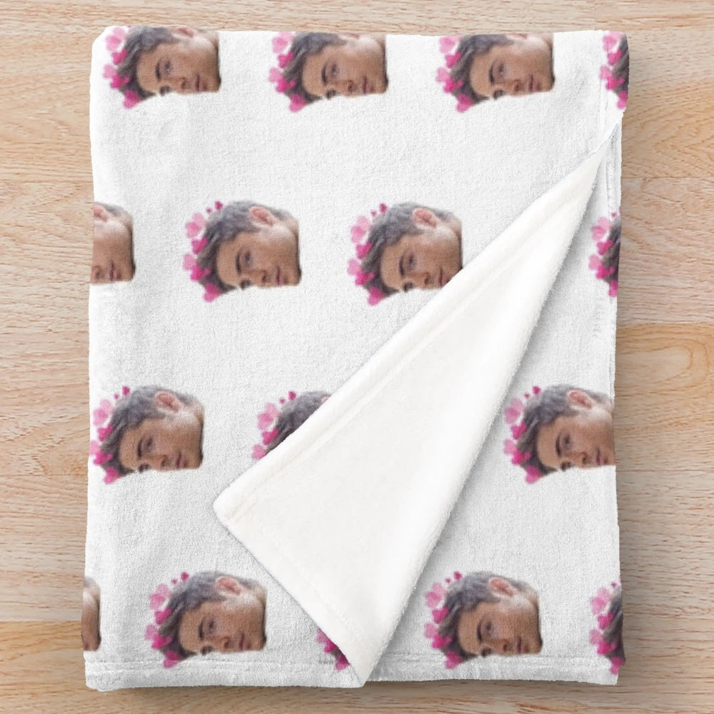 Zac Efron inspired plush blanket