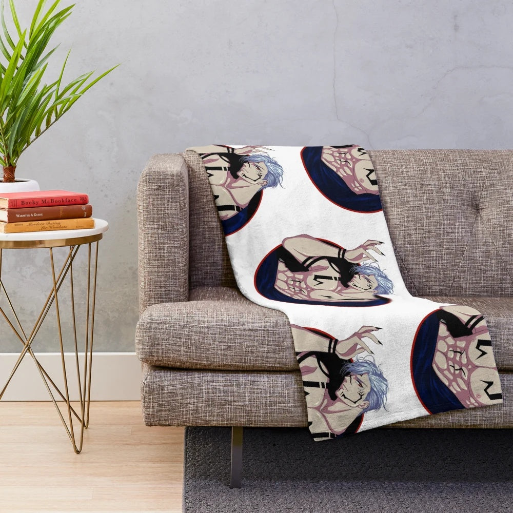 Soft and plush anime-inspired blanket for cozy home decor