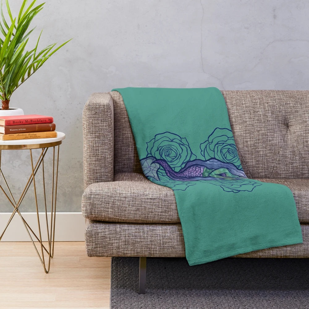 Soft and Cozy Mermaid Plush Blanket for Home Decor