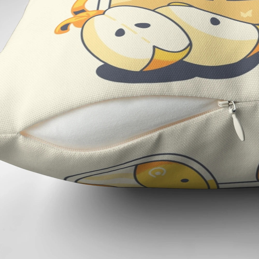 Soft and plush "One More Day" pillow with nature-inspired design