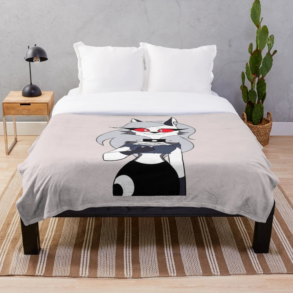 Loona Helluva Boss Inspired Plush Blanket