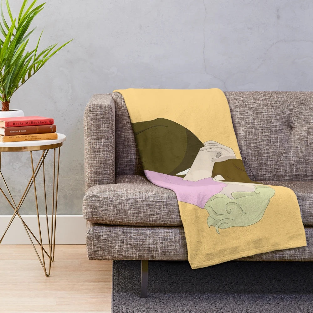 Soft and cozy plush blanket perfect for movie enthusiasts