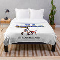 Soft and cozy plush blanket with a pet-friendly design