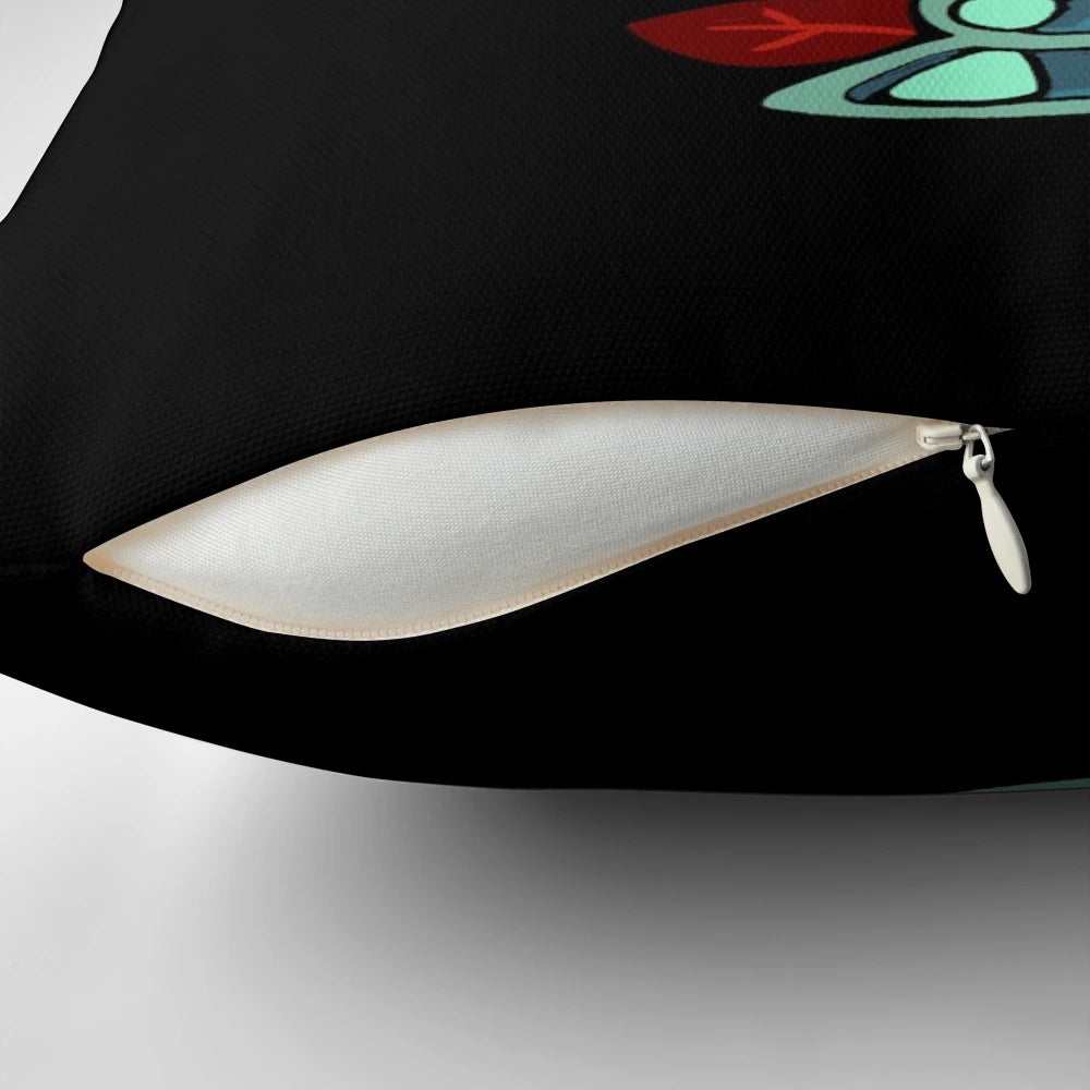 A soft, plush vampire bat pillow in a spooky yet cute design, perfect for Halloween home decor.