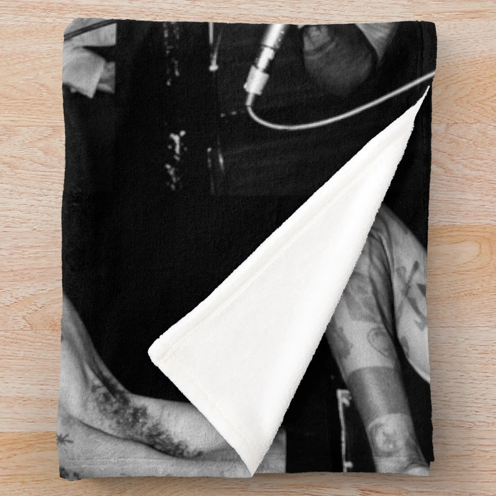 Death Grips-inspired plush blanket