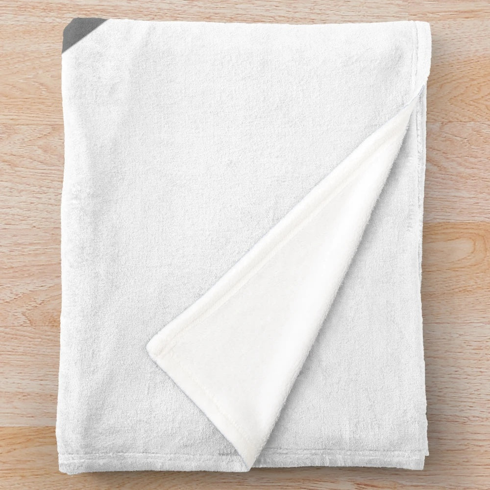 Plush blanket with "EVERY DAY IM SHUFFLING" design