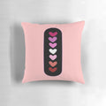 Plush throw pillow featuring a vibrant lesbian pride flag design