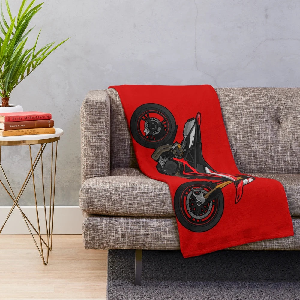 Ducati Hypermotard 950 inspired plush blanket