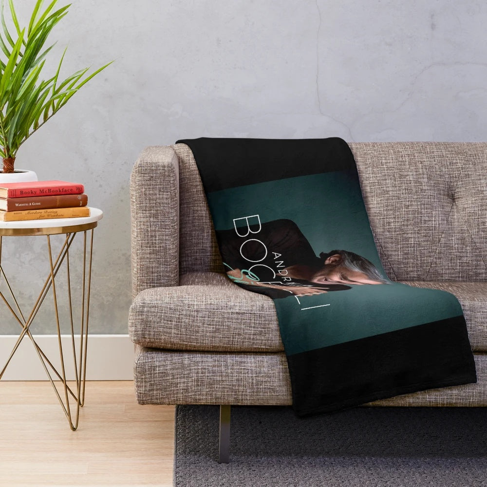 Andrea Bocelli inspired soft plush blanket