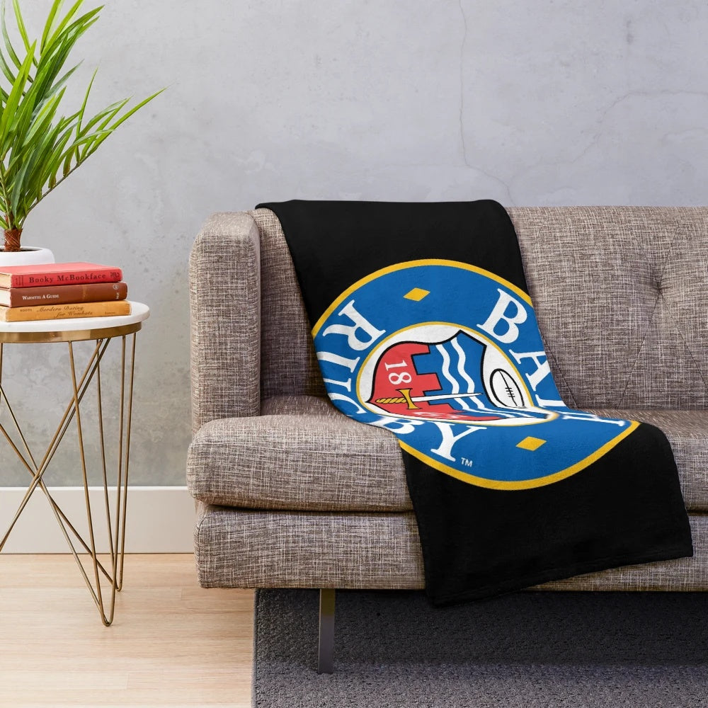 Bath Rugby logo printed on a soft, cozy plush blanket
