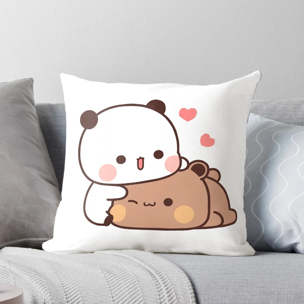 Soft and plush panda bear cuddling pillow for couples and friends