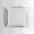 A light grey, minimalist pillow with a soft, luxurious feel.