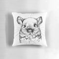 Soft, plush chinchilla pillow for home and bedroom decor