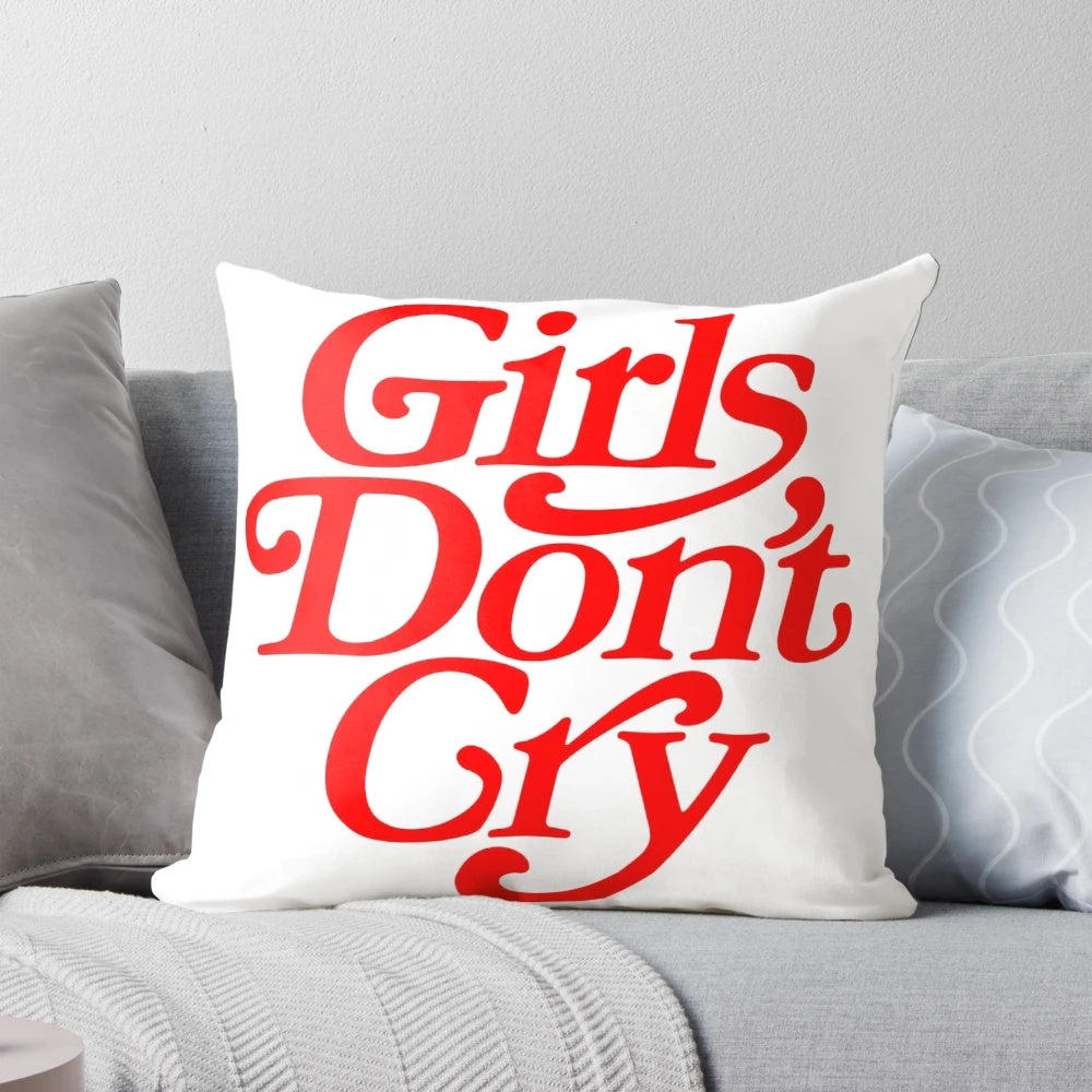Soft, plush pillow designed for girls featuring a comforting design