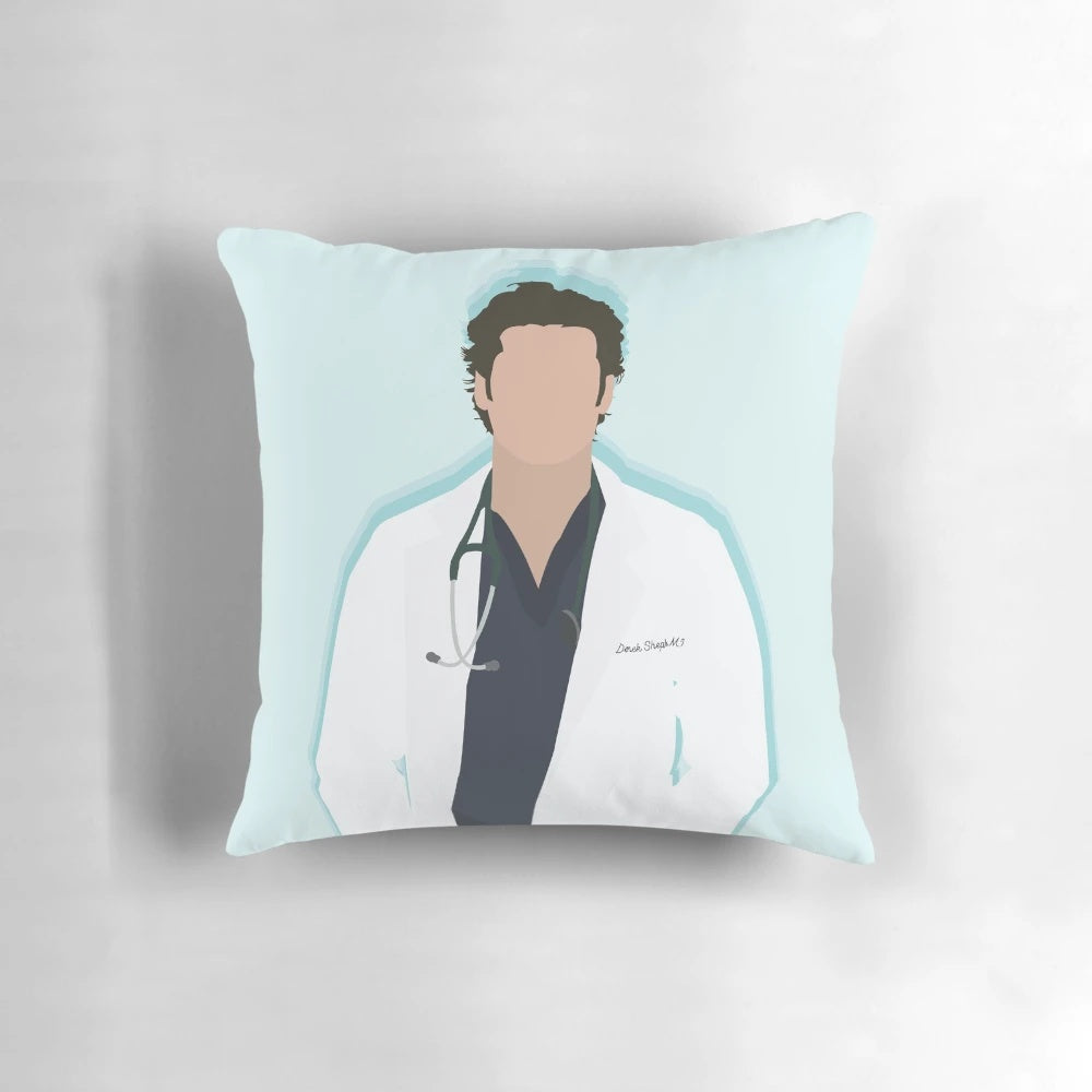 Grey's Anatomy inspired pillow with character names