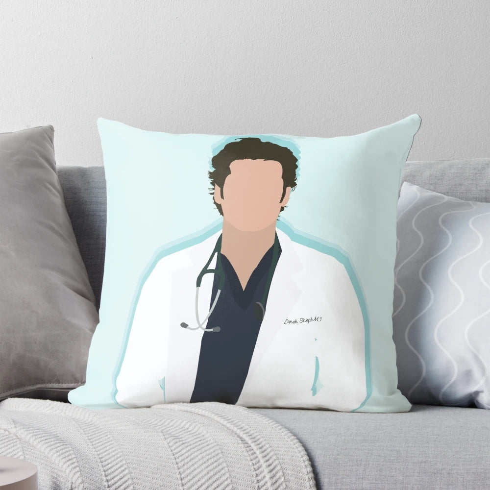 Grey's Anatomy inspired pillow with character names