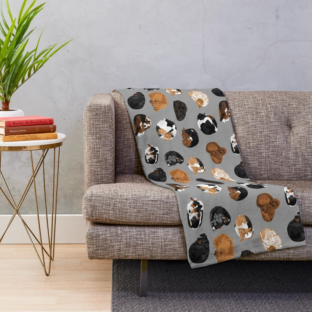 Coonhound curl plush blanket for dogs