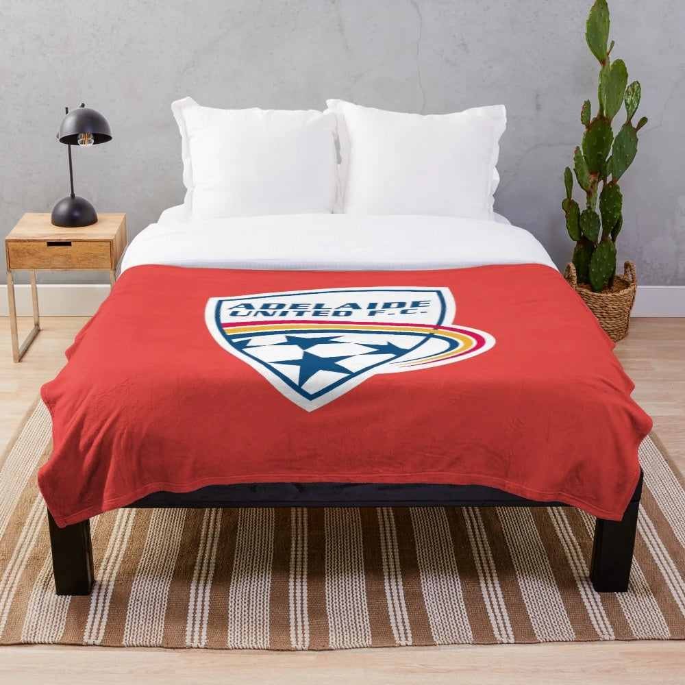 Adelaide United Inspired Plush Blanket